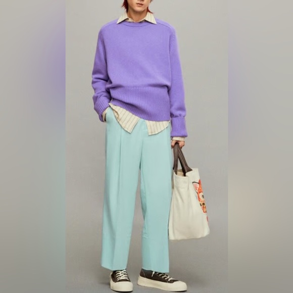 NWT - Zara x Harry Lambert 100% Wool Crew Neck Sweater - Size M - Picture 2 of 10